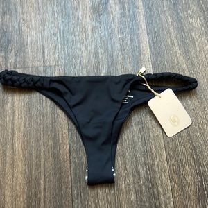 KHAVEN BAE MILA TANGA BLACK BIKINI BOTTOM